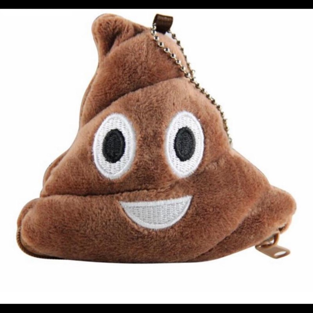 Poop Emoji Coin Purses Lot of 6